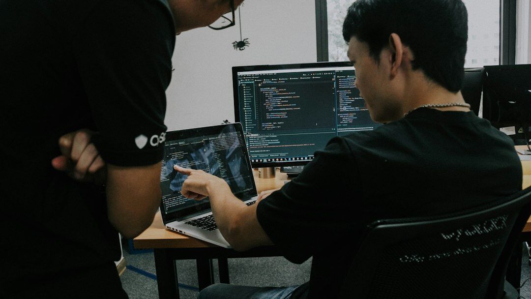 mentor helping student with code