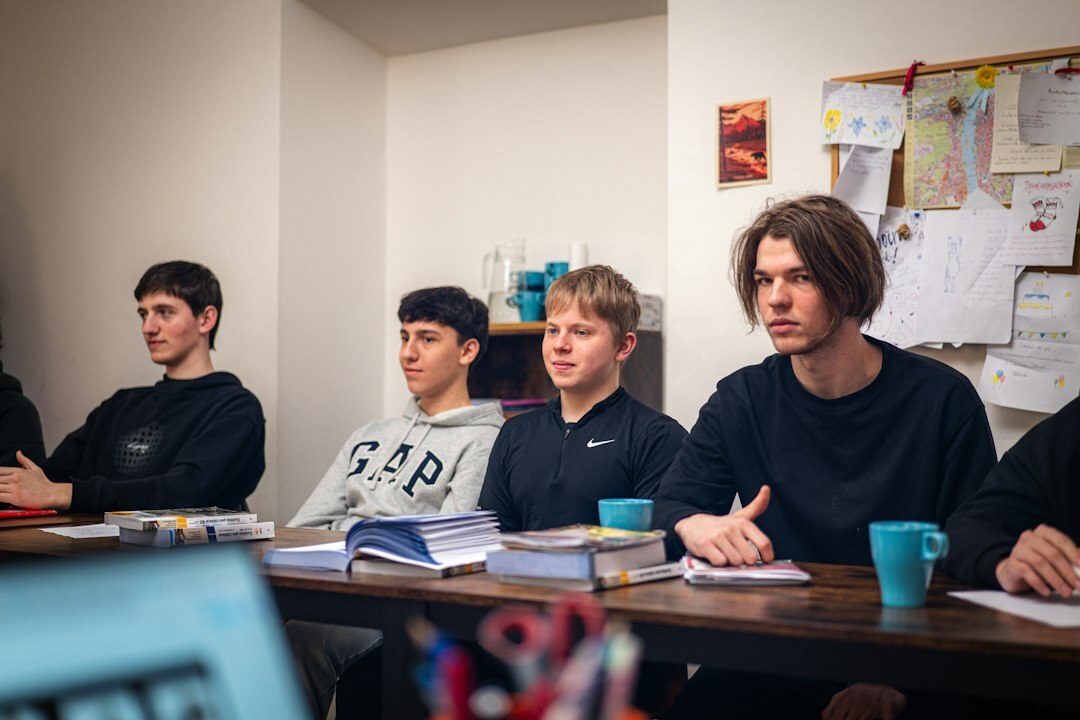 group of students in classroom